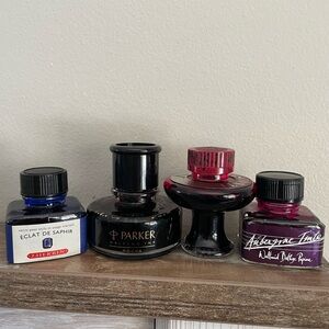 Premium Fountain Pen Ink Bundle – J. Herbin, Parker, Waterman, Aubergine
